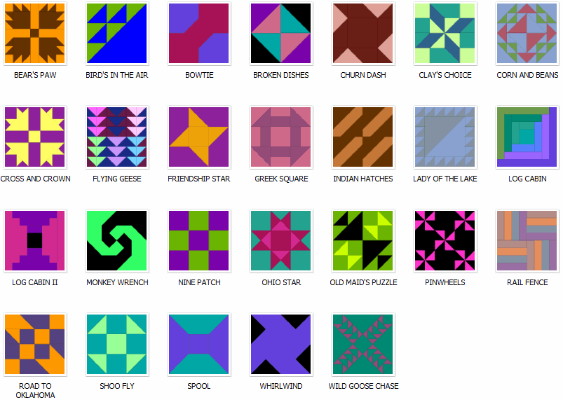 Preview The Online Quilt Block Pattern Library At Blockcrazy